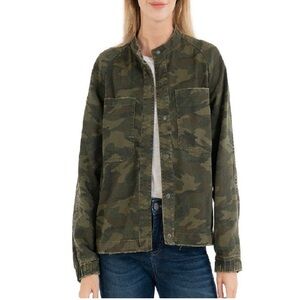 Kut from the Kloth Green Camo Bomber Jacket
